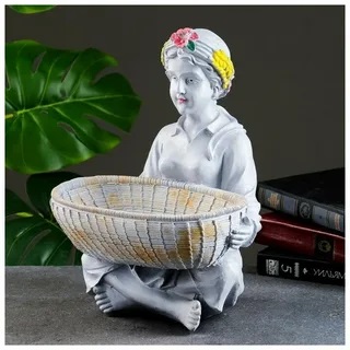 Кашпо Девушка с корзиной 34*23*23