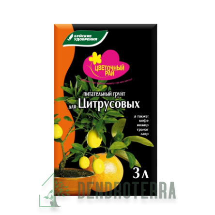Грунт Цветочный рай для Цитрусовых 3л