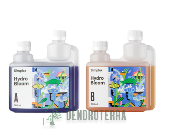 Simplex 2 флакона Hydro Bloom A+ B 0,5 л Удобрение для гидропоники для стадии цветения